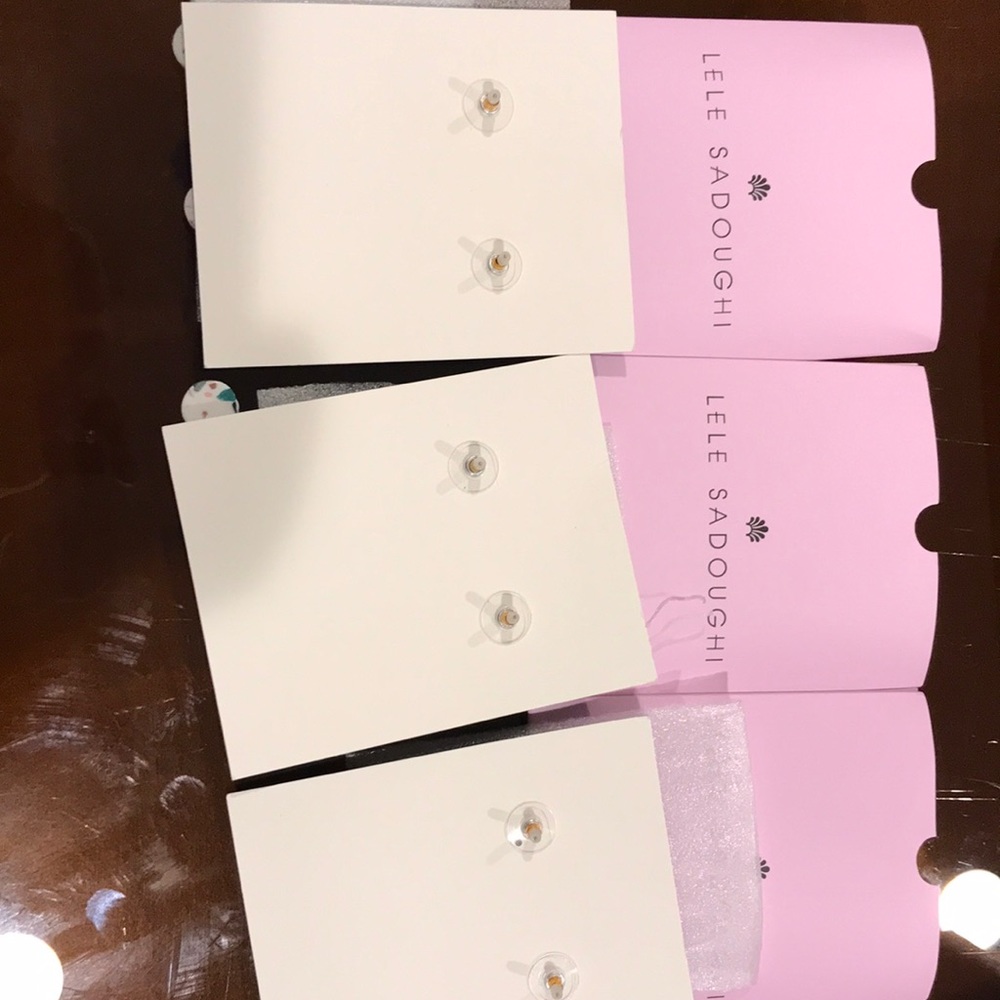 6 pair Lele Sadoughi Earrings - Picture 2 of 2